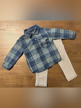 Volcom Boys 2T Plaid Flannel Shirt and Jeans